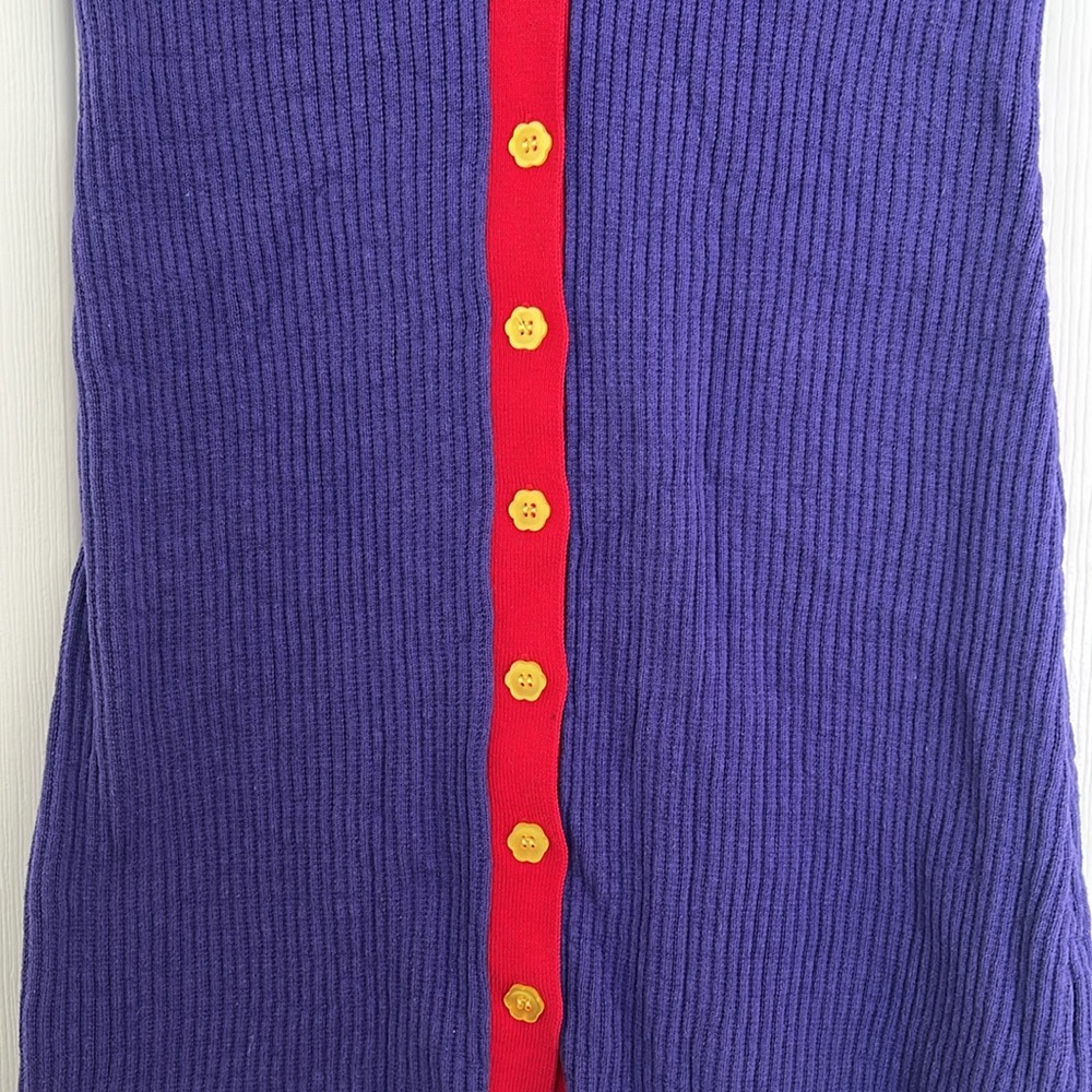 Delia’s Purple and Red Button-Up Mini Dress - Picture 4 of 5